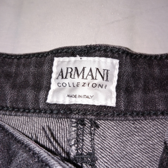 Women's Armani Collezioni Black Mid Rise Bootcut Jeans 8 - Picture 6 of 14